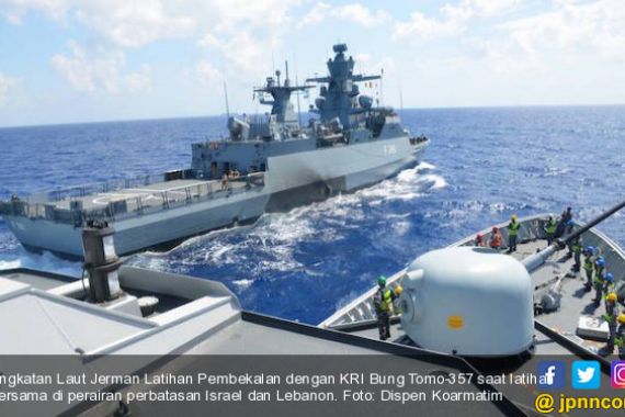 Angkatan Laut Jerman dan KRI Bung Tomo Latihan Pembekalan - JPNN.COM