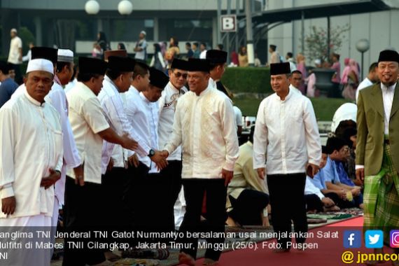 Mabes TNI Gelar Salat Idul Fitri di Cilangkap - JPNN.COM