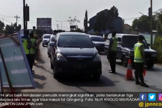 Arus Balik: Begini Kondisi Pantura Kendal Masuk Tol Gringsing - JPNN.COM