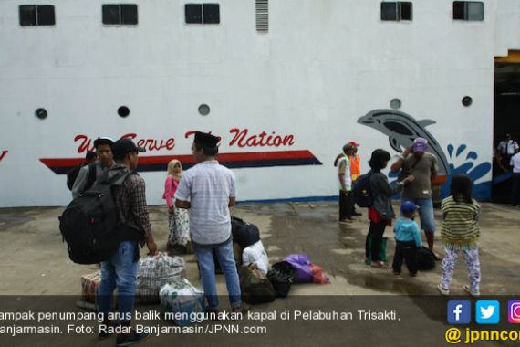 Seperti Ini Kondisi Arus Balik di Pelabuhan Trisakti - JPNN.COM