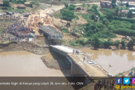 Belum Rampung, Jembatan Rp 160 M Buatan Tiongkok Sudah Ambruk - JPNN.COM