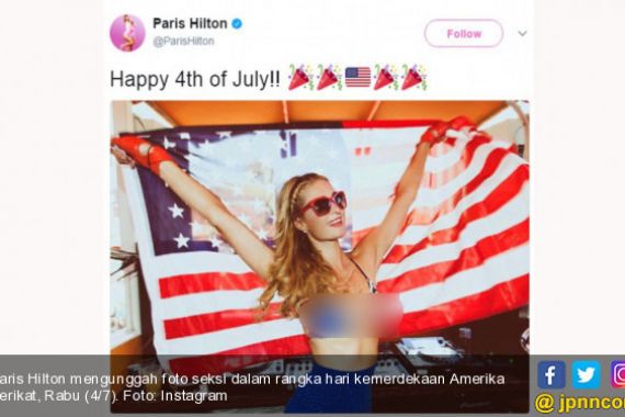 Aduhai... Paris Hilton Berpose dengan Busana Minim - JPNN.COM