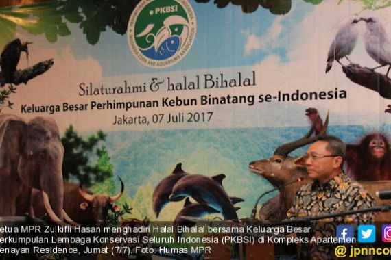 Ketua MPR Hadiri Halal Bihalal Lembaga Konservasi Alam Seluruh Indonesia - JPNN.COM