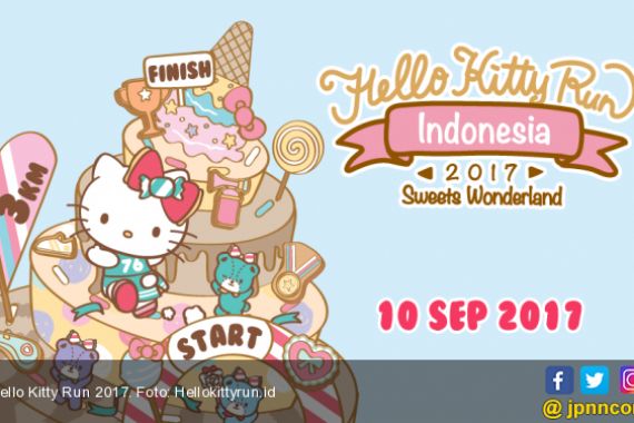 Usung Tema Sweets Wonderland, Hello Kitty Run Kembali ke Indonesia - JPNN.COM
