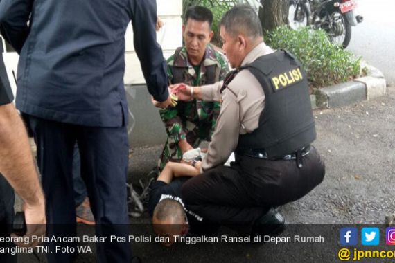 Bertingkah, Ancam Bakar Pos Polisi dan Tinggalkan Ransel di Rumah Panglima TNI - JPNN.COM