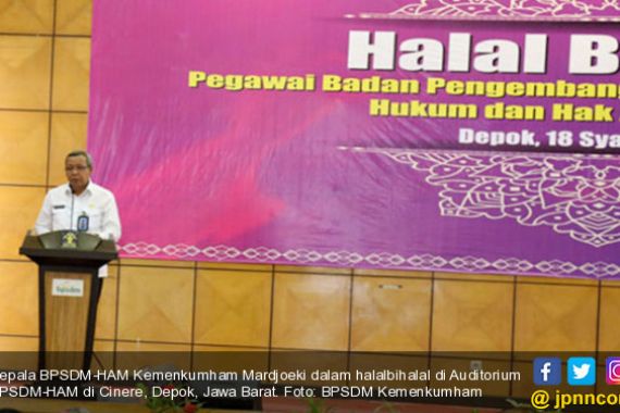 BPSDM Kemenkumham Gelar Halalbihalal untuk Memulai Hal Positif - JPNN.COM