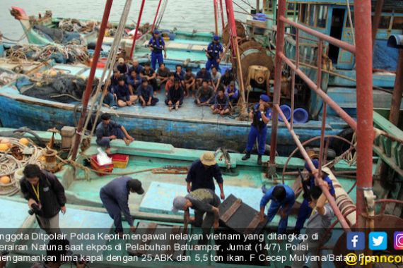 Lima Hari Beroperasi, Nelayan Vietnam Curi 5,5 Ton Ikan dari Perairan Natuna - JPNN.COM