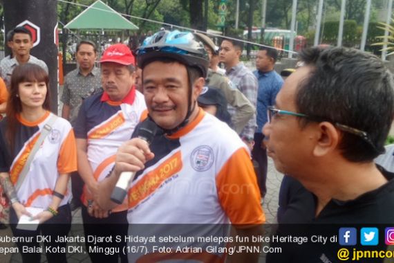 Bersepeda, Djarot Ingatkan Pelihara Jakarta - JPNN.COM
