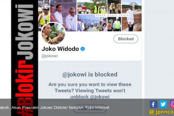 Heboh, Akun Presiden Jokowi Diblokir Netizen - JPNN.COM