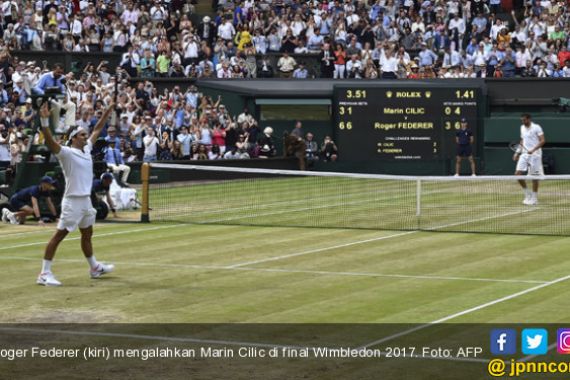 No Surprise! Federer Raih Gelar ke-8 Wimbledon, 19 Grand Slam - JPNN.COM