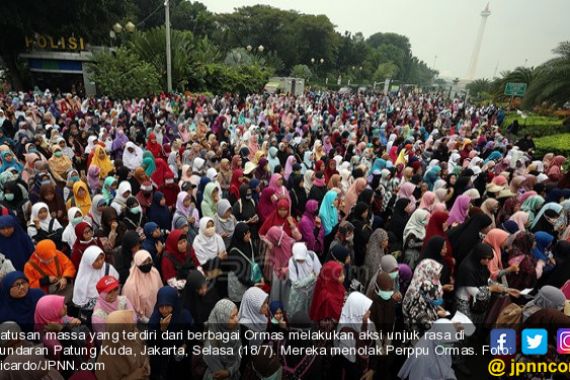 Aksi Tolak Perppu Ormas Berlangsung Tertib, Lihat tuh - JPNN.COM