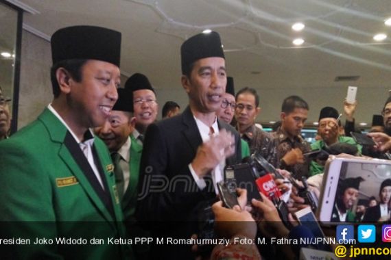 Begini Cara Romi Menyanjung Jokowi di Mukernas PPP - JPNN.COM