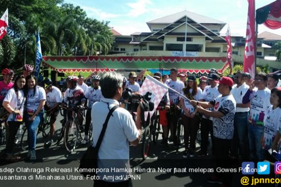Kemenpora Berharap Antusiasme Gowes Nusantara di Kota Lain Tak Seperti Minahasa Utara - JPNN.COM
