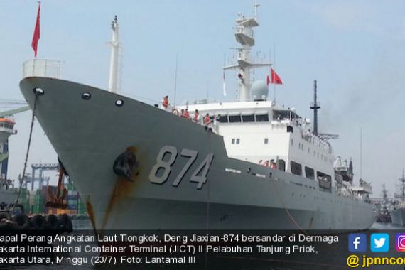 Kapal Perang Tiongkok Sandar di Pelabuhan Tanjung Priok Sampai 26 Juli - JPNN.COM