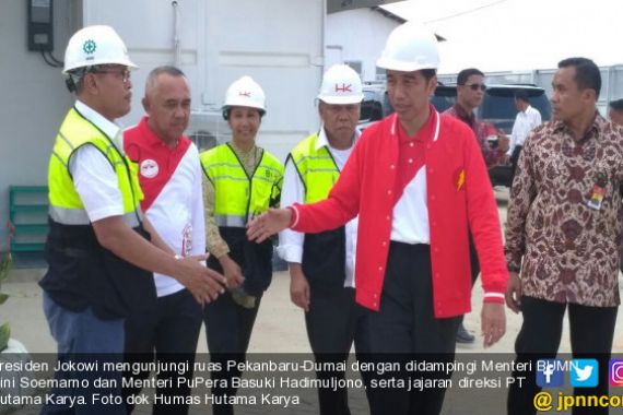 Jokowi Tinjau Progres Pembangunan Ruas Pekanbaru-Dumai - JPNN.COM