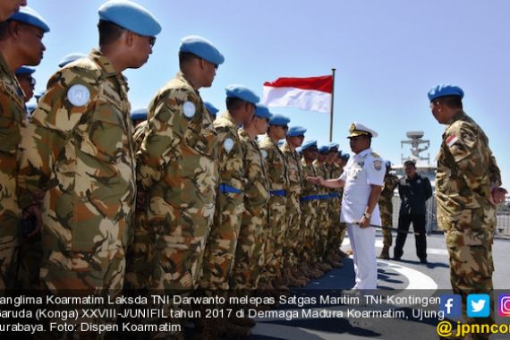 Pangarmatim Lepas KRI Usman Harun untuk Misi PBB di Lebanon - JPNN.COM