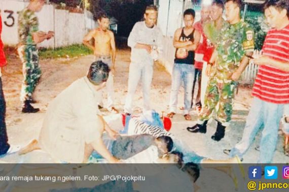 Asyik Ngelem, Bocah Disergap Anggota TNI, Kelar Lu Tong! - JPNN.COM