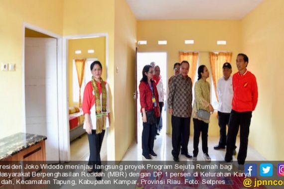 Jokowi Puji Kualitas Bangunan Rumah Bersubsidi di Riau - JPNN.COM