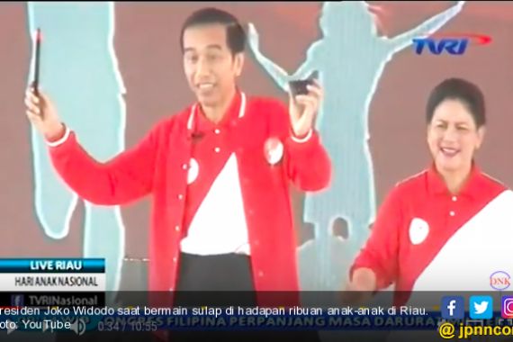 Jokowi Bermain Sulap di Hadapan Ribuan Anak-Anak, Hahaha, Menghibur Banget... - JPNN.COM