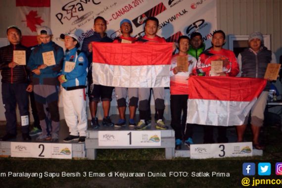 Tim Paralayang Indonesia Sapu Bersih 3 Emas di Kejuaraan Dunia - JPNN.COM