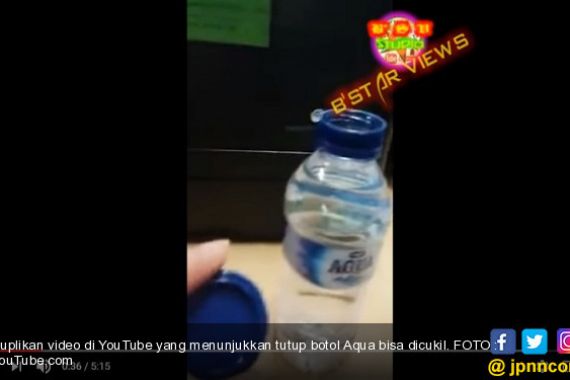 Viral, Tutup Botol Aqua Bisa Dicukil - JPNN.COM