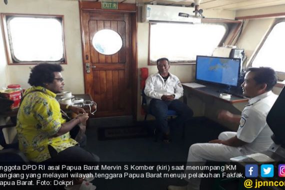 Senator Mervin Awasi Pelayanan Angkutan Laut di Wilayah Papua Barat - JPNN.COM