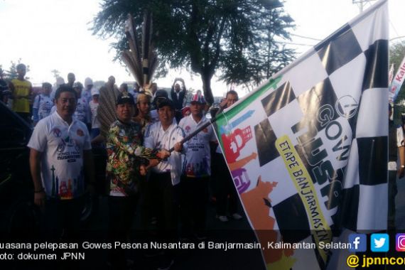 Gowes Pesona Nusantara Banjarmasin Diikuti 3000 Peserta - JPNN.COM