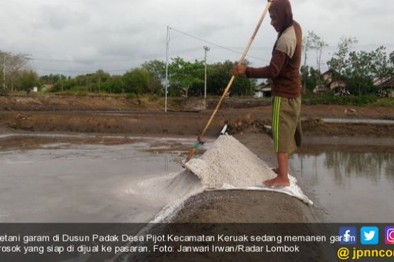 Harga Melambung Tinggi, Limbah Garam Sudah Membatu Diolah Lagi - JPNN.COM