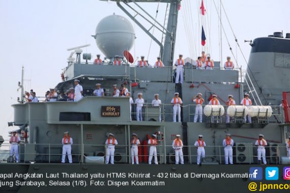 Dua Kapal Perang Thailand Tiba di Koarmatim - JPNN.COM