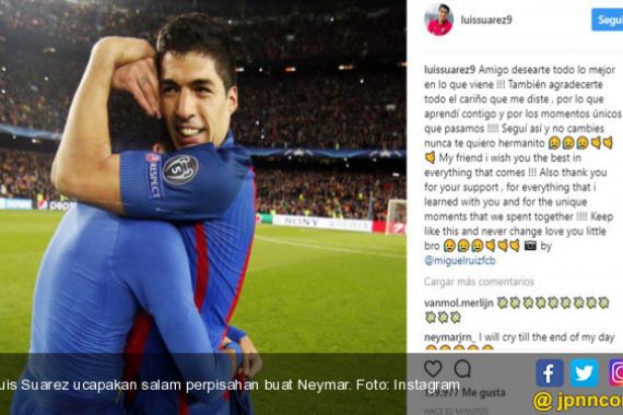 Setelah Messi, Giliran Suarez Panjatkan Doa Buat Neymar - JPNN.COM