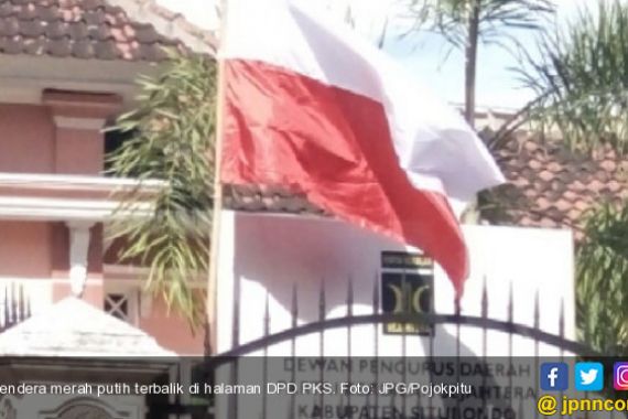 Kibar Bendera Merah Putih Terbalik, PKS Minta Maaf - JPNN.COM