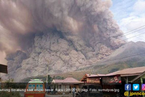 9.965 Hektare Lahan Pertanian Rusak Akibat Erupsi Gunung Sinabung - JPNN.COM
