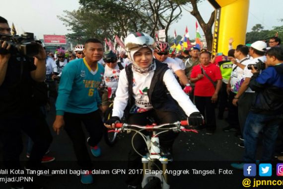 Ribuan Peserta Antusias Ikuti Gowes Pesona Nusantara Tangerang - JPNN.COM