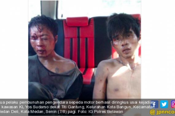 Dua Penggorok Pengendara di Jalan Raya Medan Itu Berhasil Diringkus, Ini Fotonya - JPNN.COM