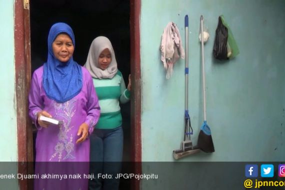 Alhamdulilah...27 Tahun Menabung, Nenek Penjual Ketan Kini Naik Haji - JPNN.COM