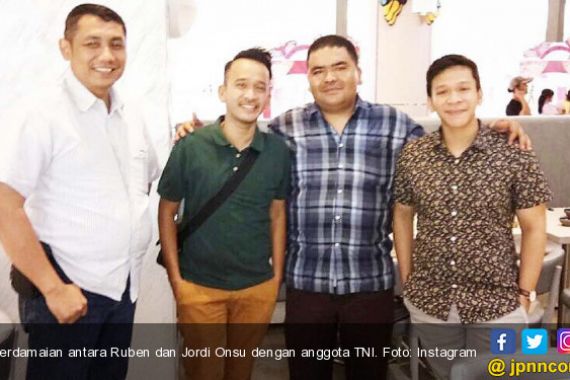 Usai Ngamuk di Medsos, Ruben dan Jordi Onsu Akhirnya Berdamai dengan Oknum TNI Itu - JPNN.COM