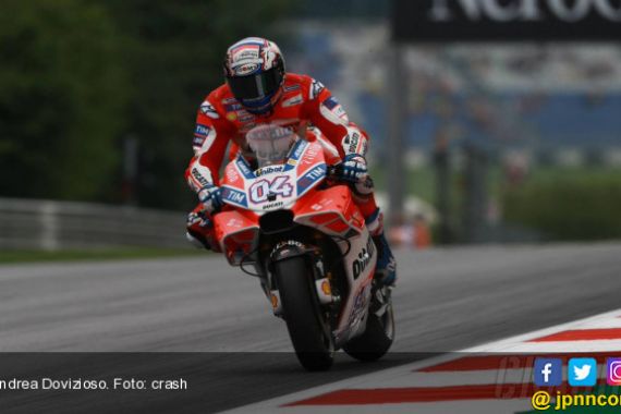 Galak di Lap Terakhir, Dovizioso Paling Kencang di FP2 MotoGP Austria - JPNN.COM