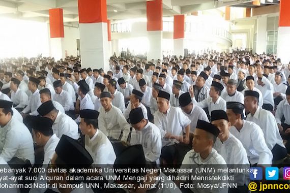 UNM Mengaji, Menristek: Ini Bagian Pendidikan Karakter - JPNN.COM