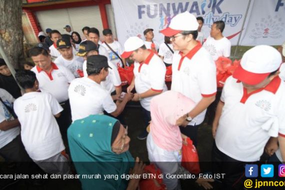 Ribuan Warga Gorontalo Meriahkan Acara Pasar Murah dan Jalan Sehat BTN - JPNN.COM