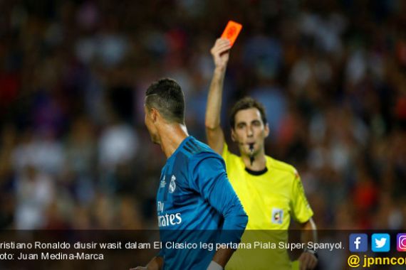 Kartu Merah di El Clasico, Ronaldo Terancam Hukuman 12 Pertandingan - JPNN.COM