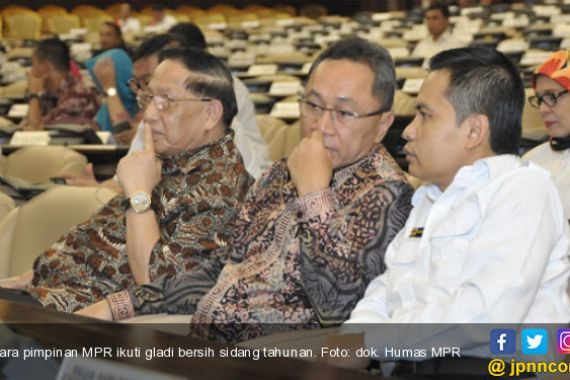 Pimpinan MPR Ikuti Gladi Bersih Sidang Tahunan - JPNN.COM