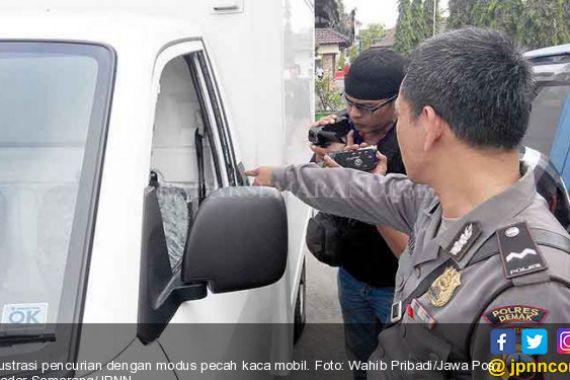 Modus Baru Pencurian Pecah Kaca Mobil, Gunakan Busi dan Air Ludah - JPNN.COM