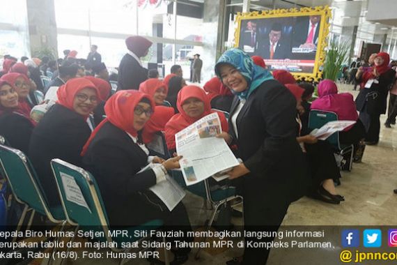 Siti Fausiah Bagikan Langsung Informasi MPR Saat Sidang Tahunan - JPNN.COM