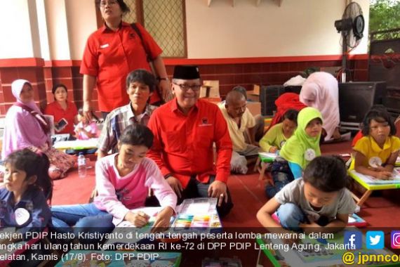 PDIP Asah Mental Anak-Anak Kader agar Berani dengan Lomba Mewarnai - JPNN.COM