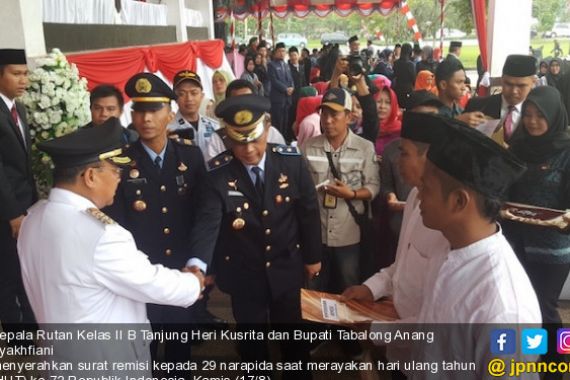 Kantongi Remisi Langsung Bebas, Napi Rutan Tanjung Ucap Syukur - JPNN.COM