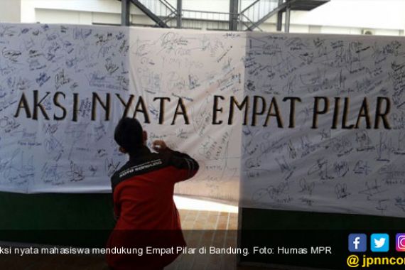 Mahasiswa Bandung Gelar Aksi Nyata Empat Pilar - JPNN.COM