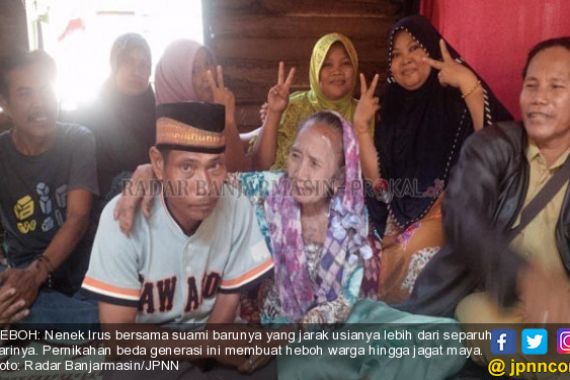 Bikin Heboh Dunia Maya, Pria Muda Nikahi Nenek 75 Tahun di Kalimantan - JPNN.COM
