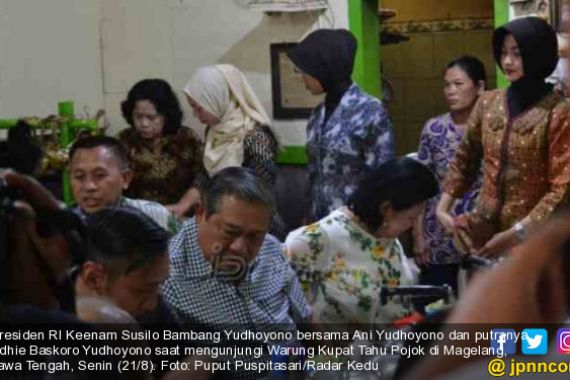 Kunjungi Magelang Lagi, Pak SBY Jajan Kupat Tahu - JPNN.COM