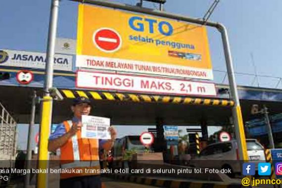 Top Up Ada di Gardu Tol Sebelah Kiri - JPNN.COM