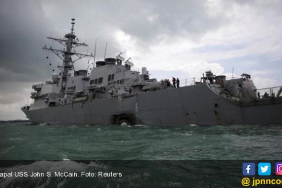 Korban Tabrakan Kapal AS di Singapura Ditemukan - JPNN.COM